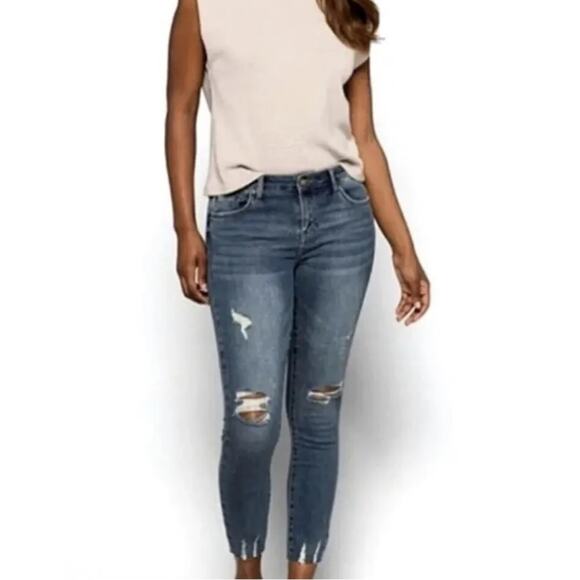 Pistola revolve distressed skinny high waisted blue jeans size 27” - Picture 6 of 9